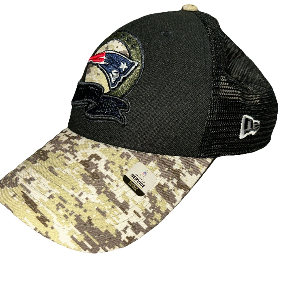 New England Patriots Hat Strapback Cap Mens Salute To Service NFL New Era